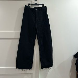 Zara high waisted sailor marine jeans size 8